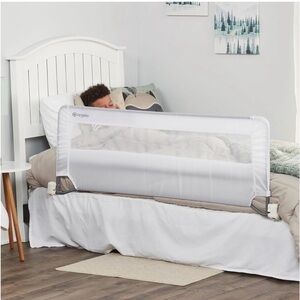 Regalo Swing Down 54-Inch Extra Long Bed Rail Guard White